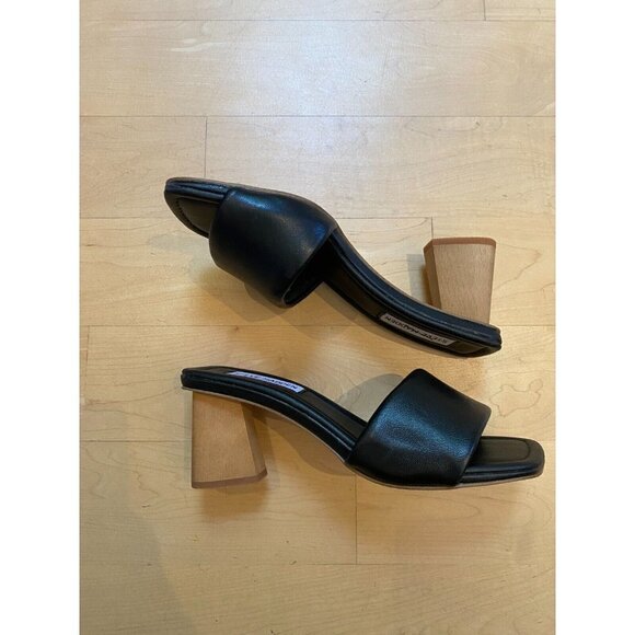 STEVE Madden BNWT "Saged" block heel slide sandals sz 5.5M NEW - Picture 3 of 8